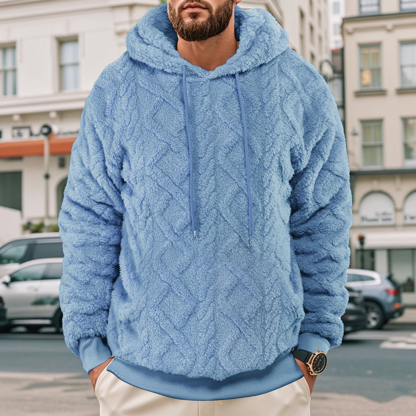 Kapuzenpullover Herren Weich Warm Modern Style