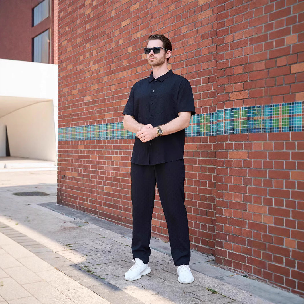 Herren Freizeitanzug Kurzarm Modern Elegant