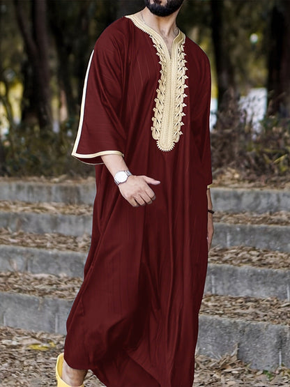 Herren Kaftan Traditionell Stickerei Elegant