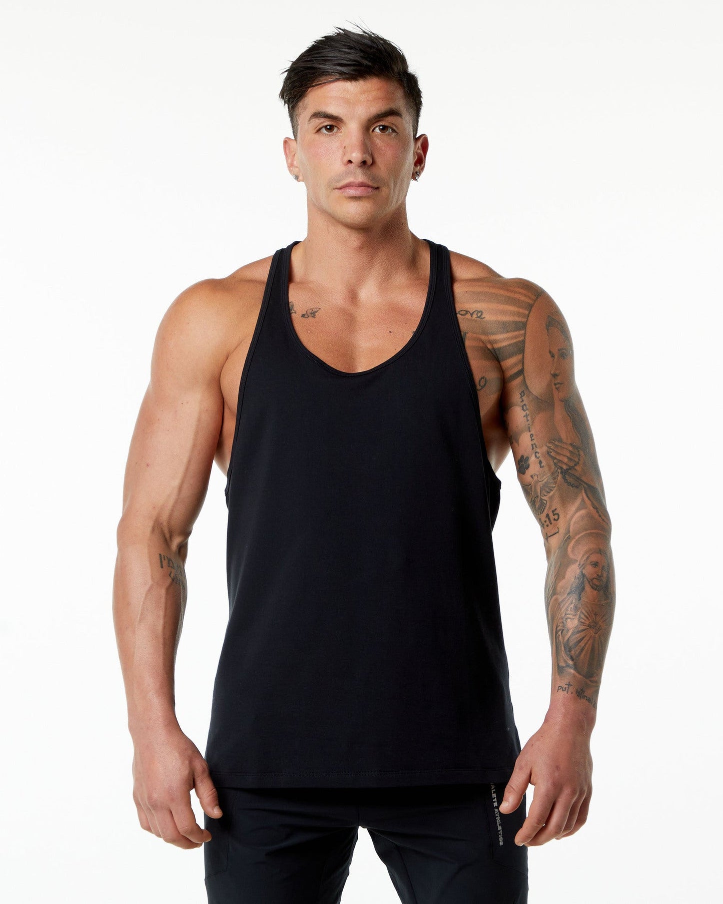 Herren Atmungsaktives Muscle Shirt Sportlich Racerback