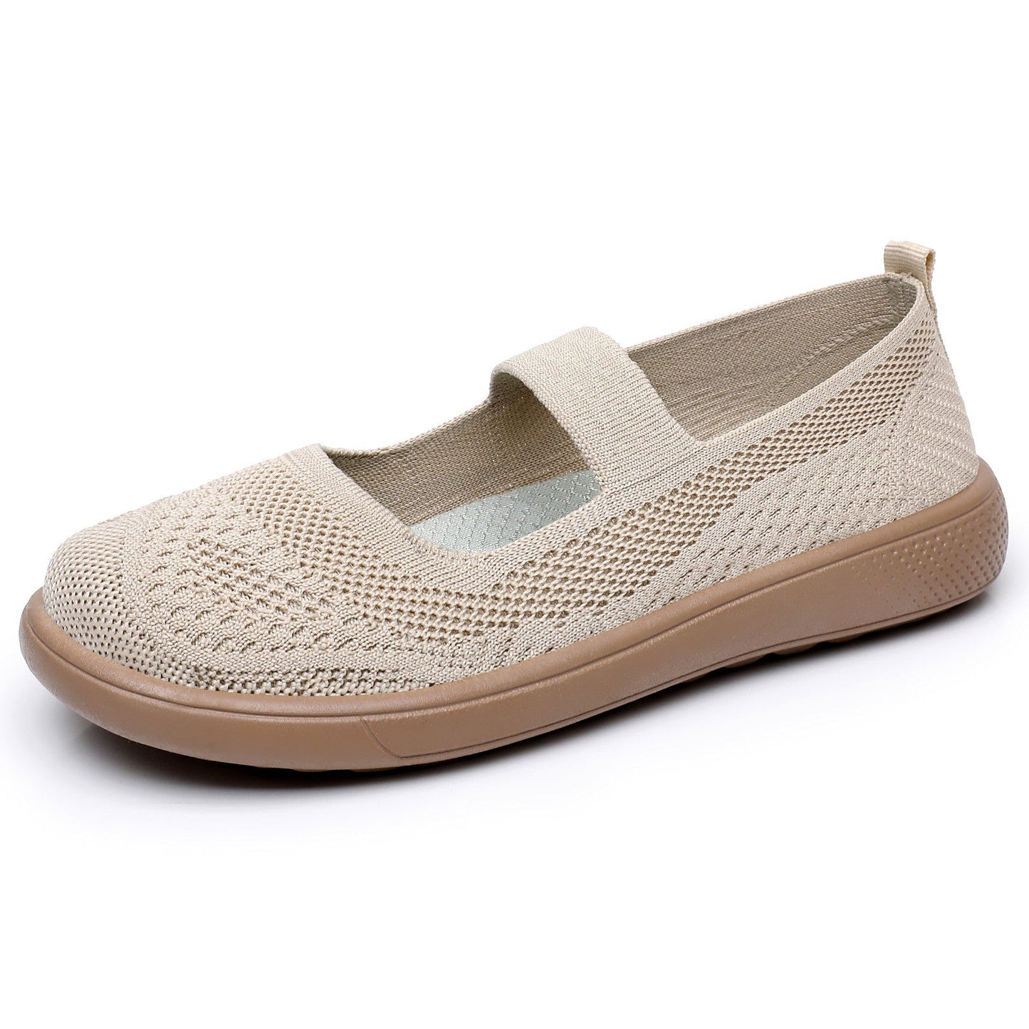 Damen Ballerinas Bequem Elastisch Elegant