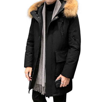 Herren Winterjacke Isoliert Wasserdicht mit Abnehmbarer Kapuze