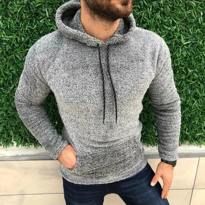Herren Fleece Hoodie Warm Kapuzenpullover