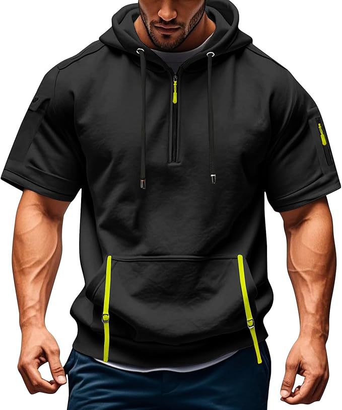 Herren Hoodie Freizeitjacke Mit Reißverschlusstaschen Modern