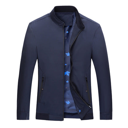 Herren Outdoor Jacke Sportlich Wasserdicht Mit Reißverschlusstaschen