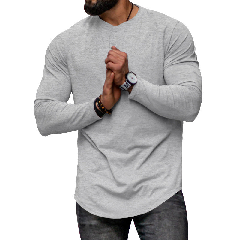 Herren Langarmshirt Modern Atmungsaktiv Slim Fit
