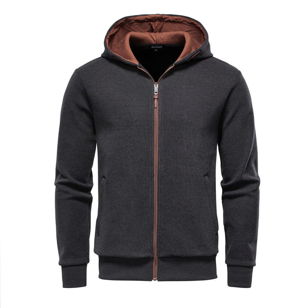 Herren Sweatjacke Funktionell Mit Kapuze Modern