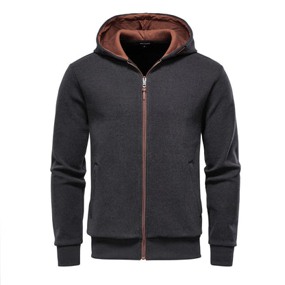 Herren Sweatjacke Funktionell Mit Kapuze Modern