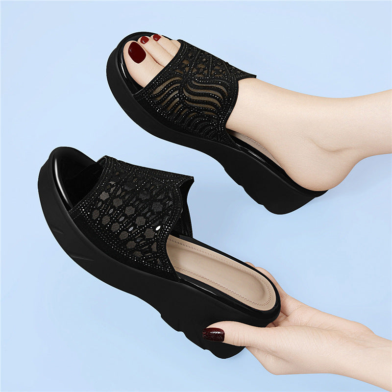 Damen Mules Komfortabel Elegante Schuhe