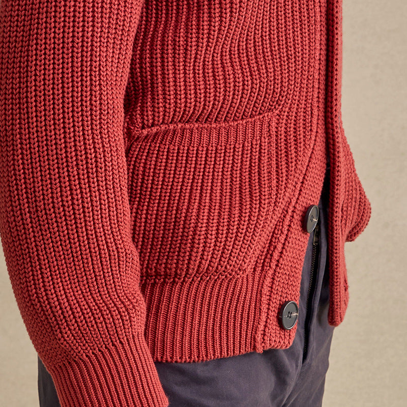 Herren Strickjacke Lässig Modern mit Knöpfen