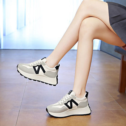 Damen Sneaker Sportlich Komfort Sohle Weiße Schuhe