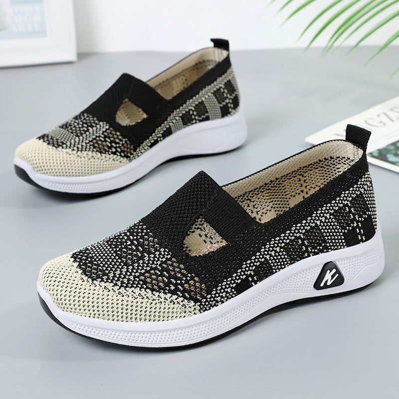 Damen Sneaker Leicht Atmungsaktiv Slip-On bequem