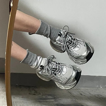 Damen Sneaker Sportlich Bequem Mit Stoßdämpfung