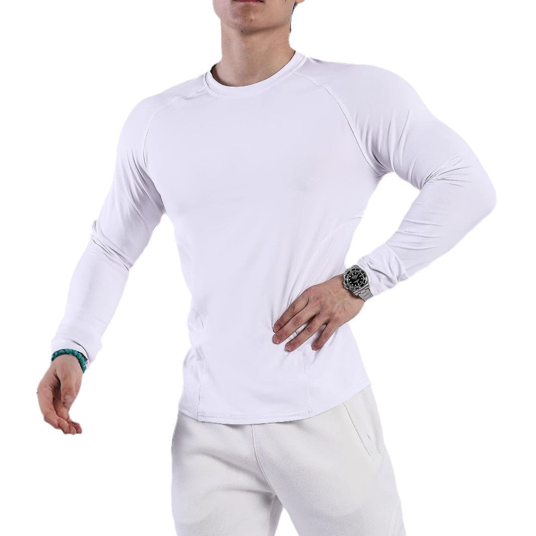 Herren Sport Langarmshirt Atmungsaktiv Feuchtigkeitsregulierend