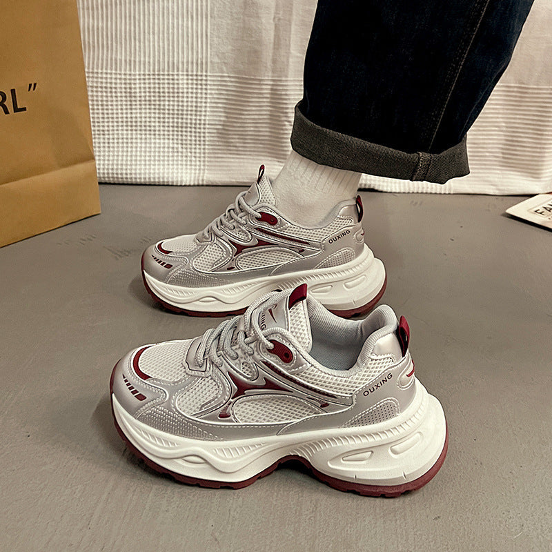 Damen Sneaker Sportlich Atmungsaktiv Mit Stabiler Sohle