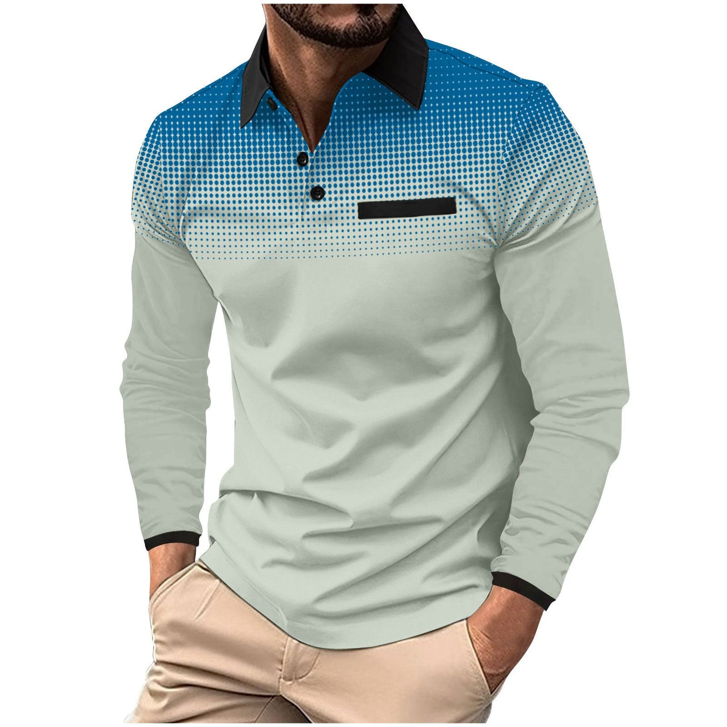 Herren Poloshirt Modern Grafik Design Berlin Style
