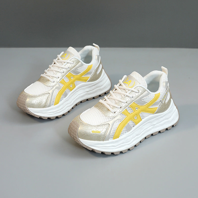 Damen Sneaker atmungsaktiv Mesh Weich Laufsohle