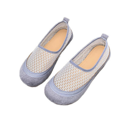 Damen Ballerinas Mesh Bequem Rutschfest