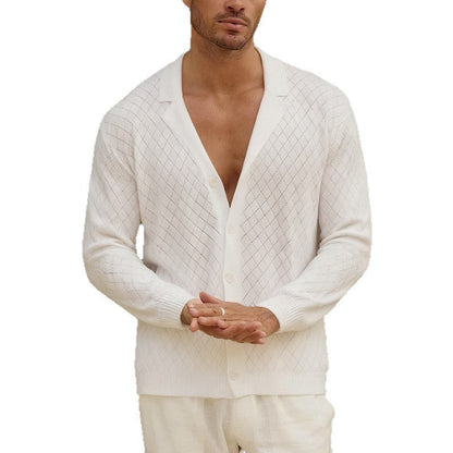 Herren Strickjacke Elegant Hochwertig Muster