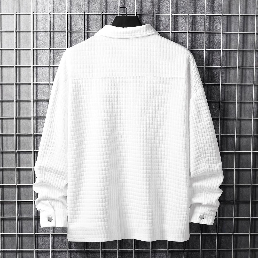 Herren Oversize Hemd Karo mit Taschen Großrahmen Style