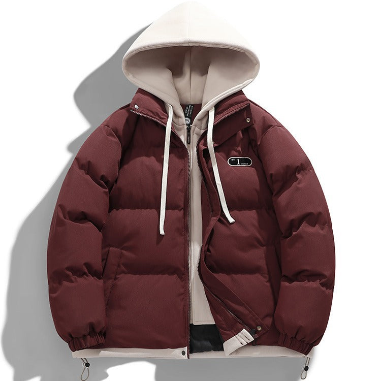 Herren Winterjacke Pufferjacke Abnehmbar Innenfutter Warm