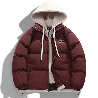 Herren Winterjacke Pufferjacke Abnehmbar Innenfutter Warm
