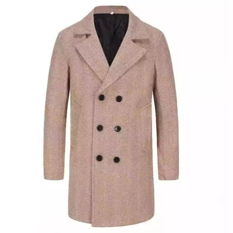Eleganter Herren Trenchcoat Wollmantel Schwarz Berlin - BerlinGlamour