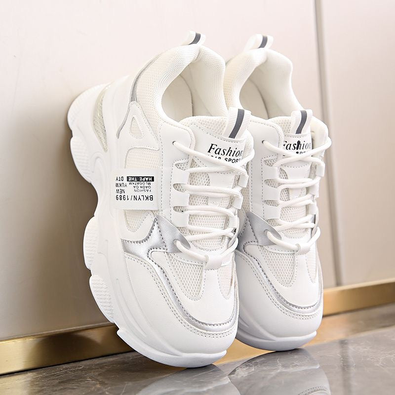Damen Sneaker High Heel Chunky bequem Trend