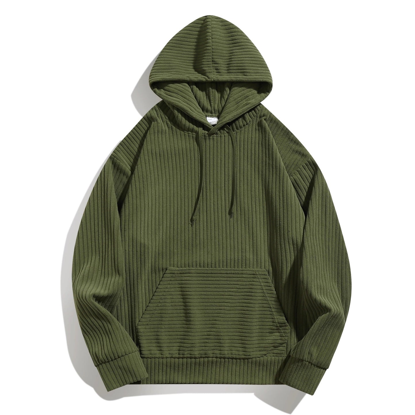 Herren Kapuzenpullover Struktur Ripp-Taschen Modern
