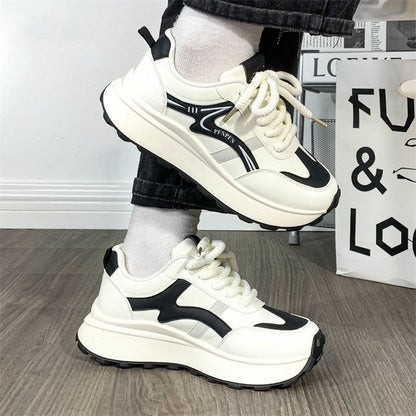 Damen Sneaker Chunky Plattform Schuhe Trendig Komfortabel