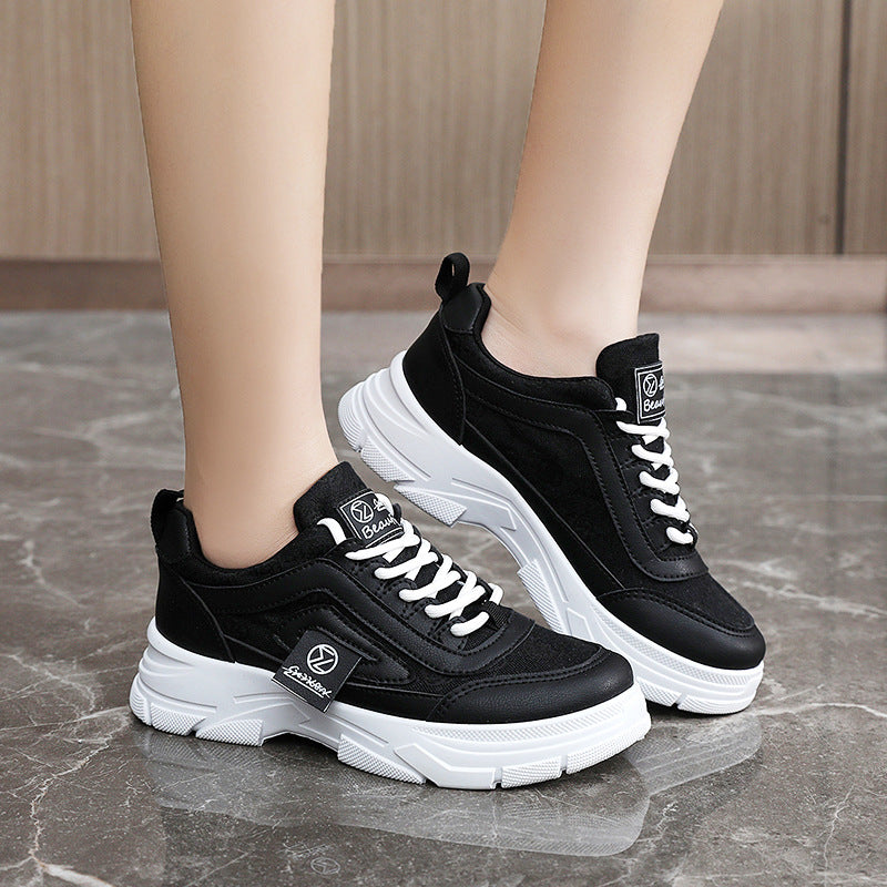 Damen Sneaker Chunky Sportlich Bequem Atmungsaktiv