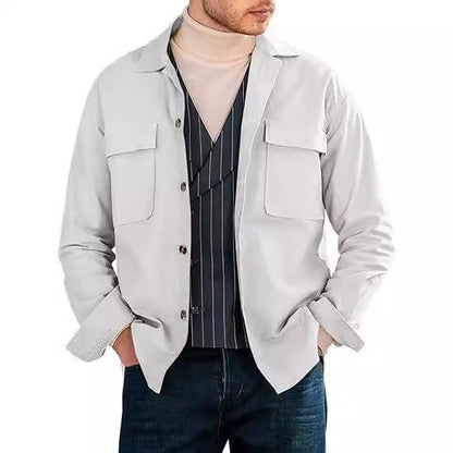 Herren Utility-Jacke Modern mit vielen Taschen und lässigem Schnitt