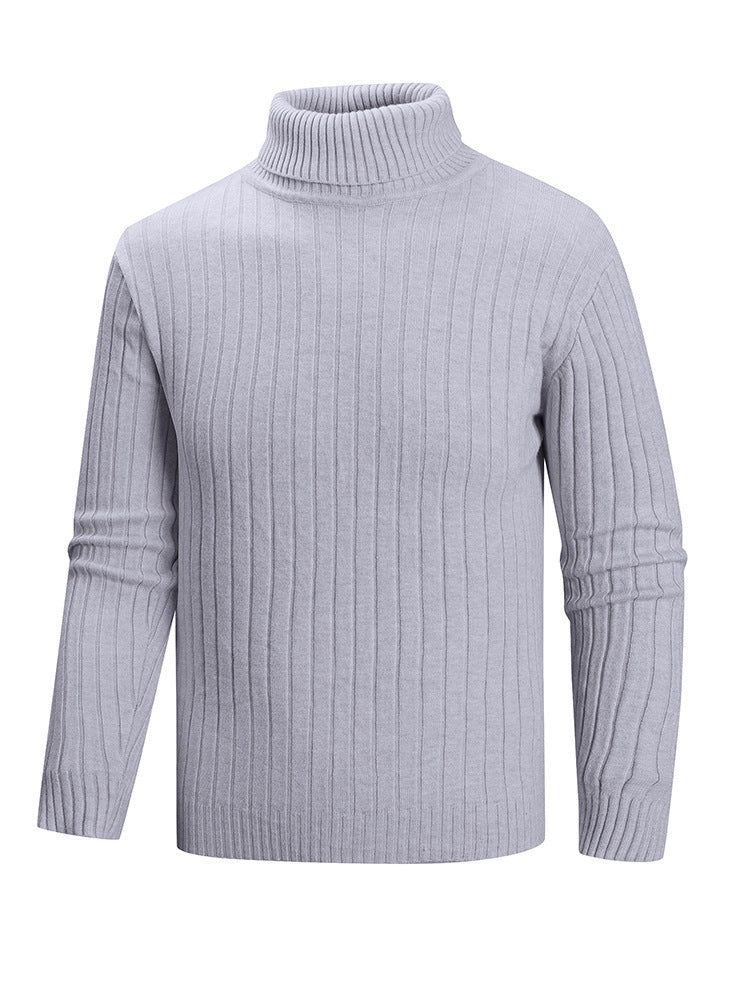 Herren Pullover Rollkragen Feinstrick Modern Style