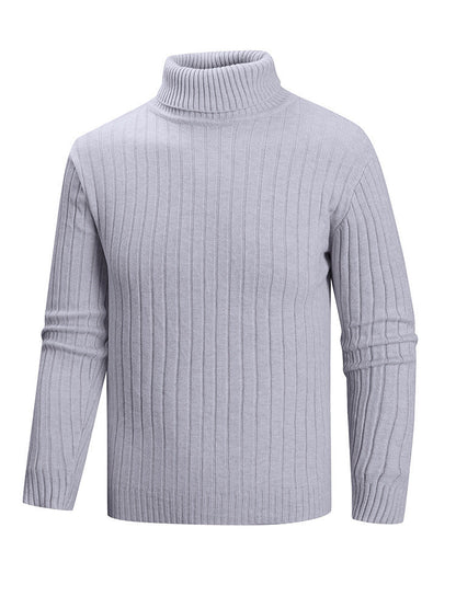 Herren Pullover Rollkragen Feinstrick Modern Style