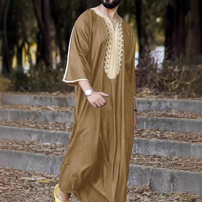 Herren Kaftan Traditionell Stickerei Elegant