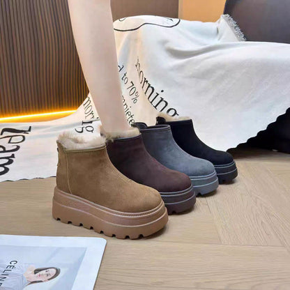 Damen Plateauschuhe Hoch Chunky Bequem Schwarz - BerlinGlamour