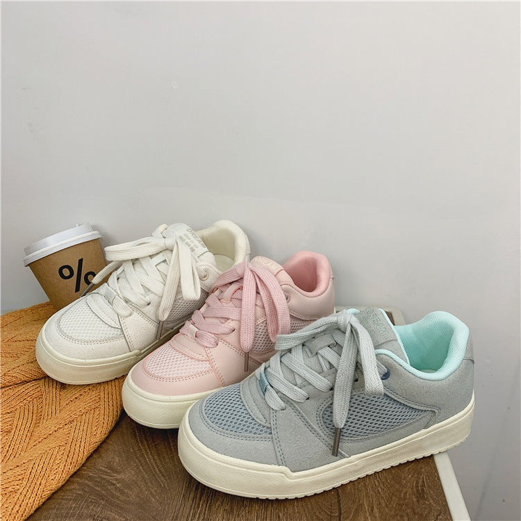 Damen Sneaker Minimalistisch Atmungsaktiv Komfortabel