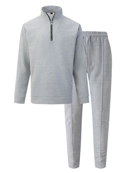 Sportlicher Herren Pullover Reißverschluss mit Jogginghosen