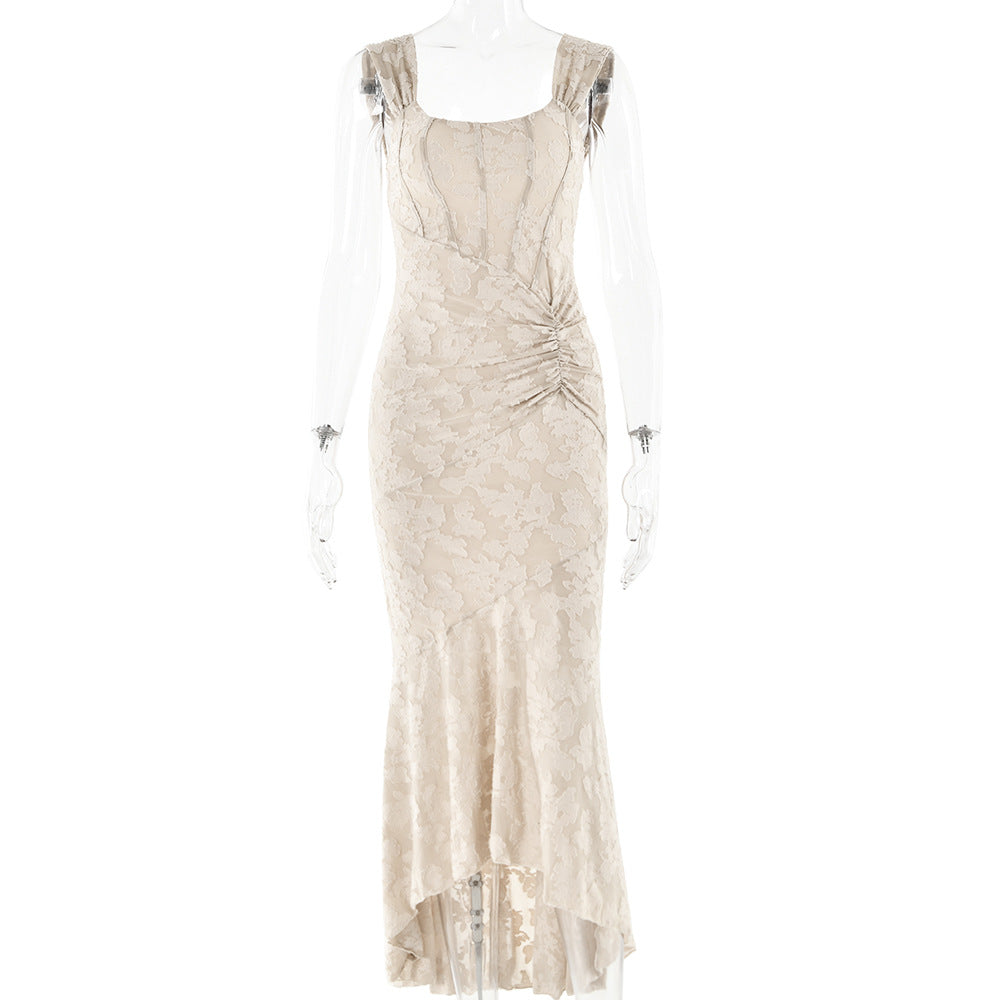 Etuikleid Damen Elegant mit Drapierung Effekt
