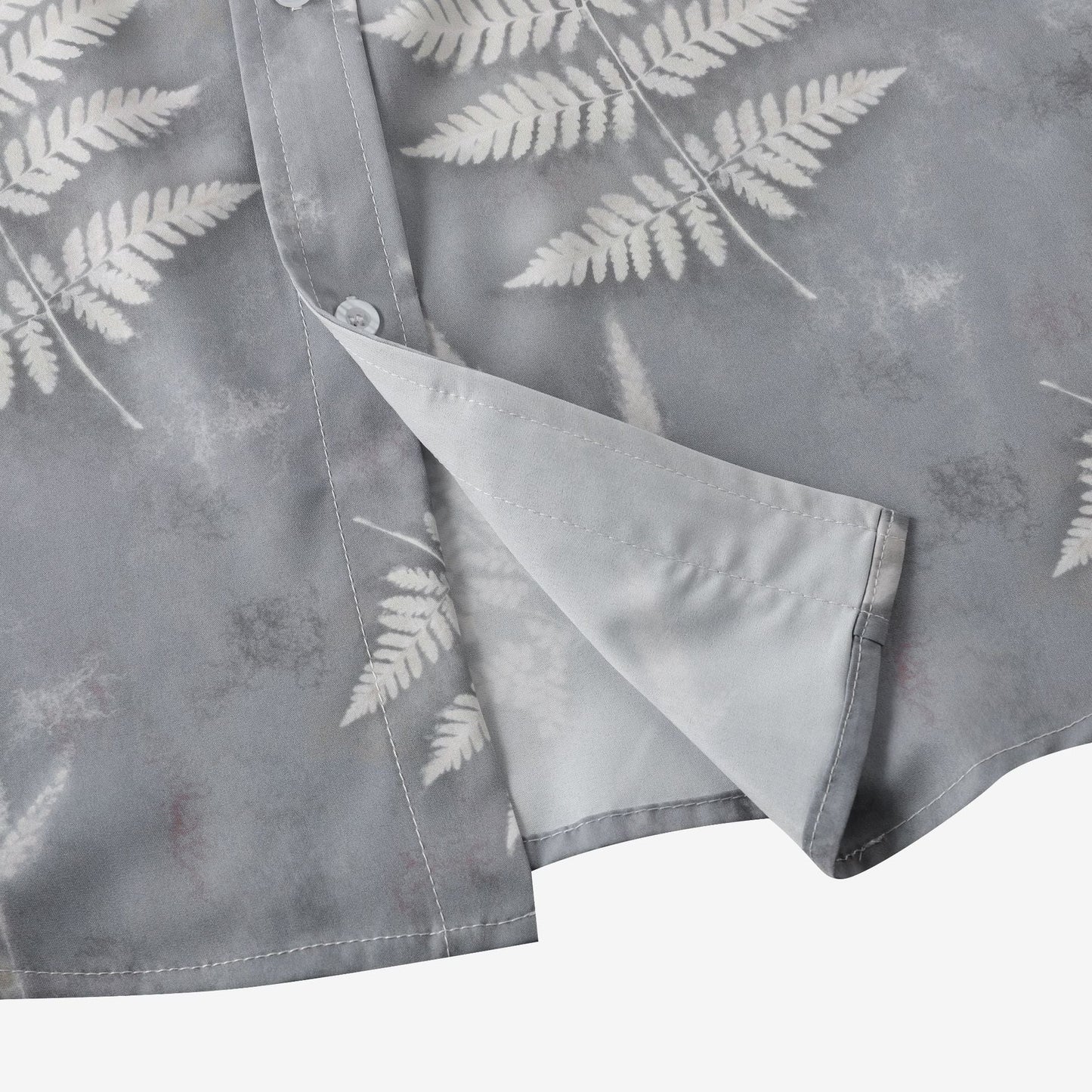 Herren Hemd Kurzarm atmungsaktiv Blumenmuster Sommer