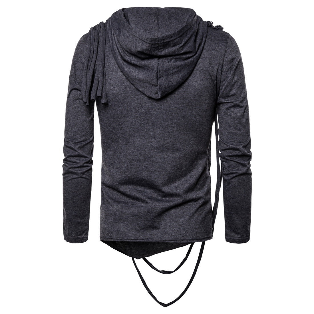Herren Kapuzenshirt Asymmetrisch Modern mit Dekoration