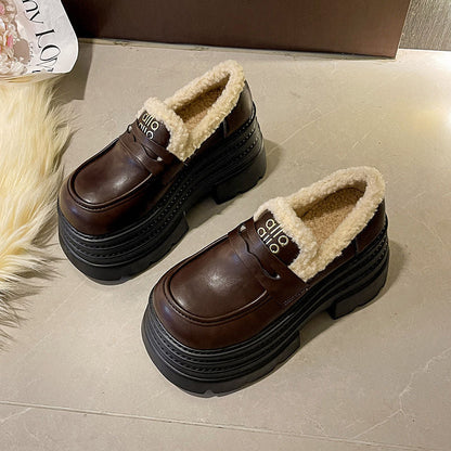 Damen Plüsch-Clogs Warm Bequem mit robuseter Sohle