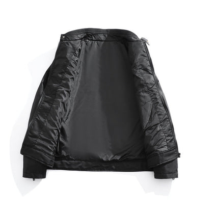 Herren Lederjacke Bikerstyle atmungsaktiv mit Taschen