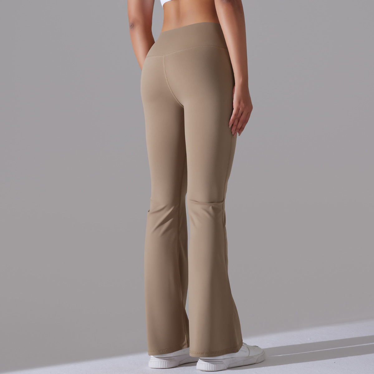 Fitnesshose Damengröße mit Hochem Bund Formende Leggings