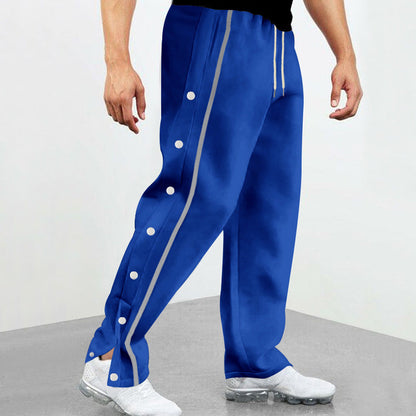 Bequeme Herren Sporthose Mit Knöpfen Sport Hose