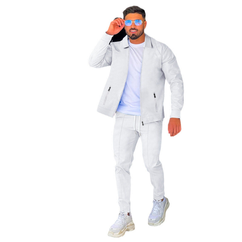 Herren Sportset mit Struktur-Oberteil und bequemer Jogginghose
