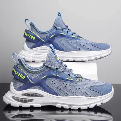 Damen Sneaker Sportlich Atmungsaktiv Mesh Oberfläche