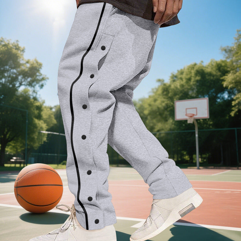 Herren Sport Hose Freizeit Modern Mit Kontraststreifen