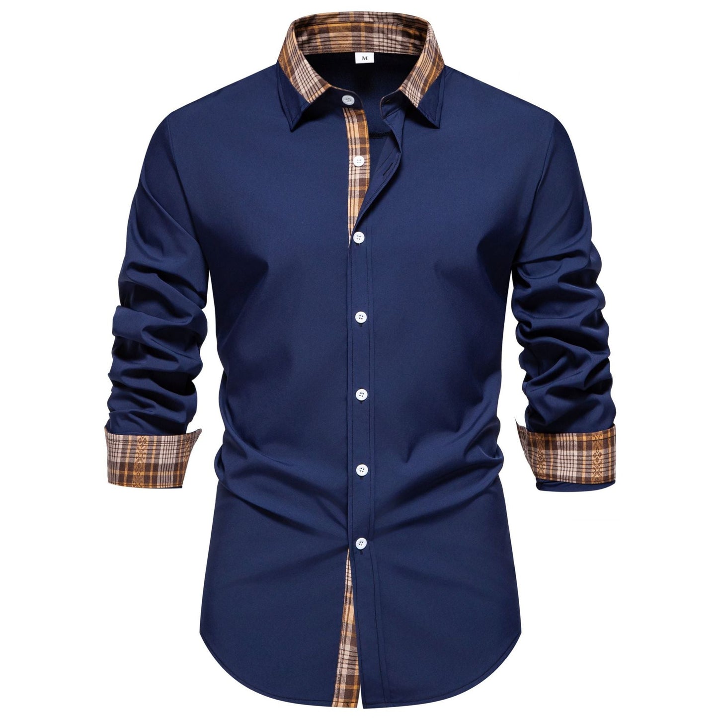 Herren Hemd Langarm Karo Modern Bequem Schnitt