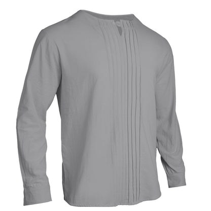 Herren Langarmhemd Elegant Strukturiert Modern